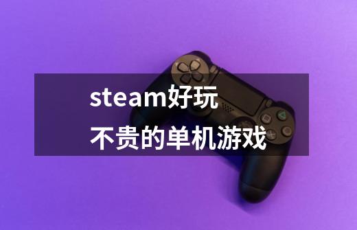 steam好玩不贵的单机游戏-第1张-游戏资讯-丘大网