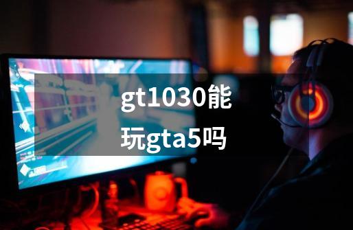 gt1030能玩gta5吗-第1张-游戏资讯-丘大网